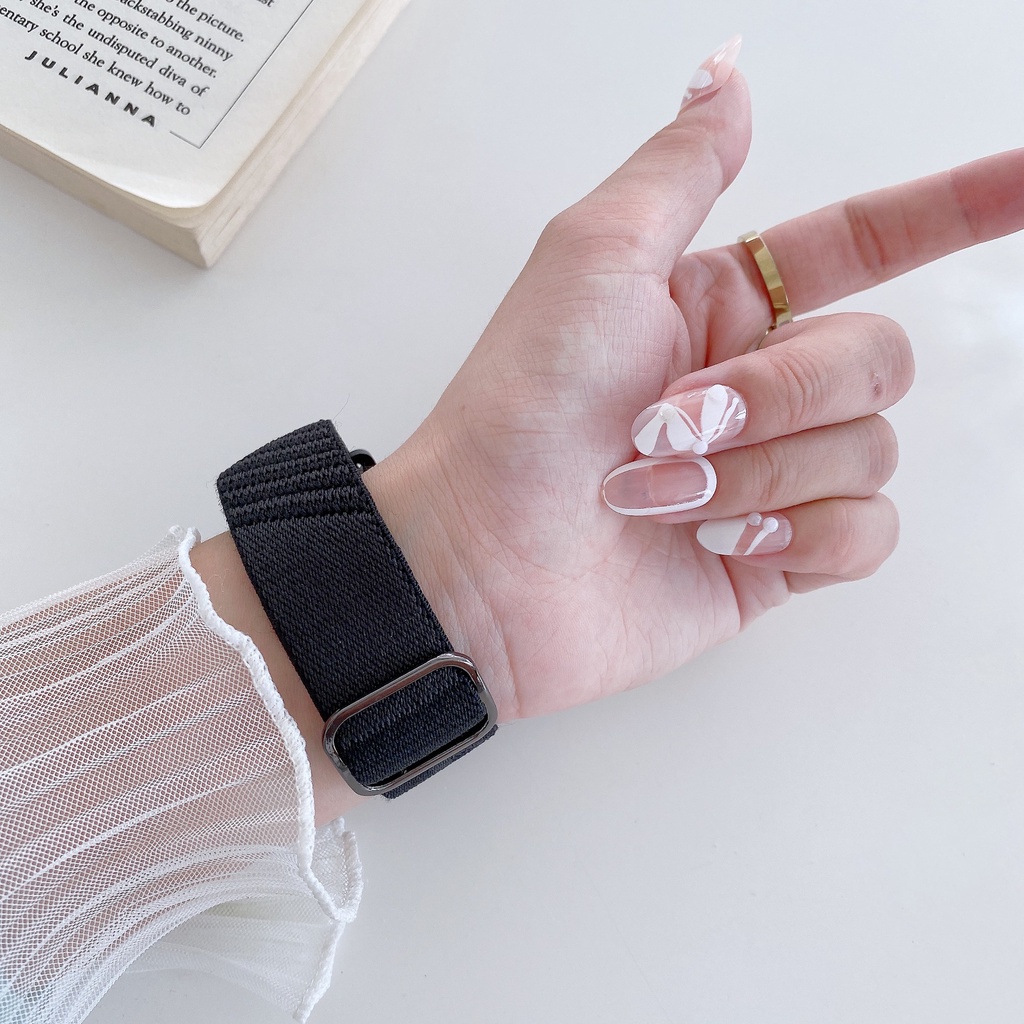 Dây Đeo Nylon Thay Thế Cho iwatch series 49mm 45mm 44mm 42MM 41mm 40MM 38mm ultra 8 7 6 SE 5 4 3 2 T500 Pro / d20