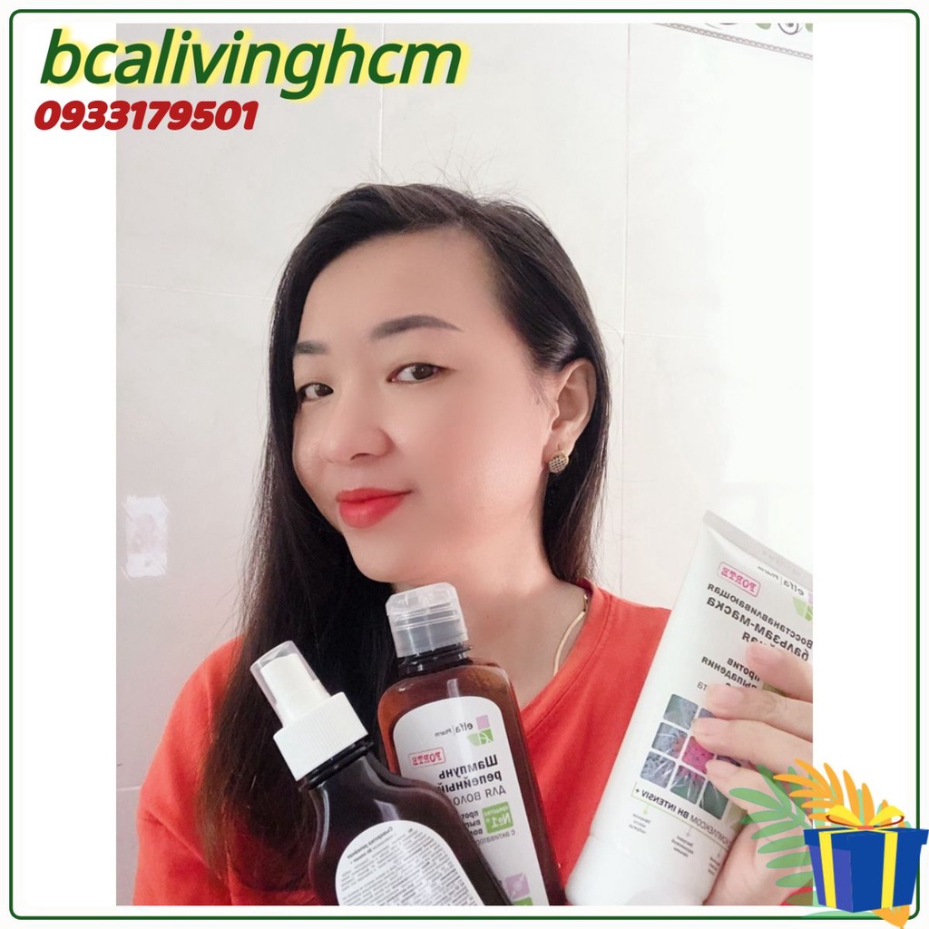Combo bộ ba dầu gội , dầu xả , serum chống rụng tóc & kích mọc tóc Elfa Pharm