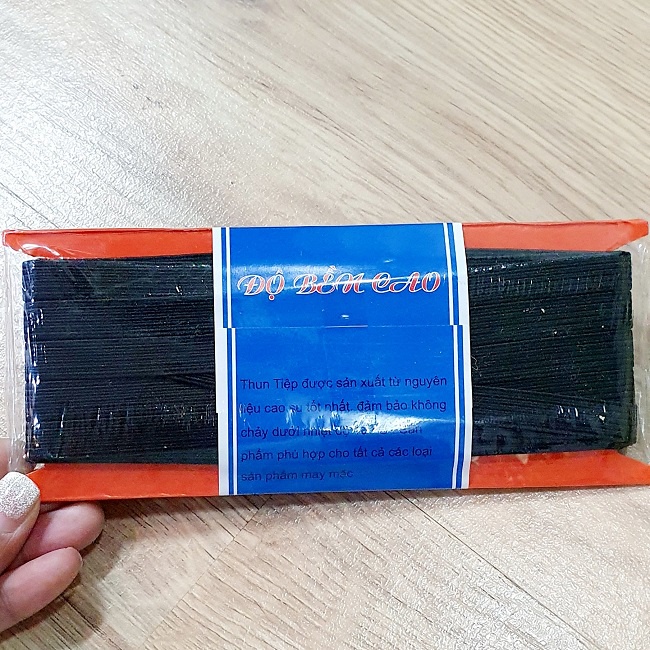 Bộ 2 Tiệp Dây Thun May Mặc Bản 1cm Dài 10 mét Gồm Màu Trắng Và Màu Đen Ứng Dụng Cho Handmade và Trang Trí