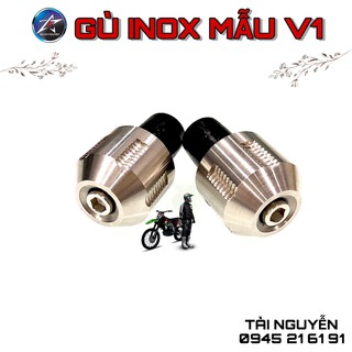 GÙ INOX TAY LÁI XE MÁY MẪU V1 - 400gr