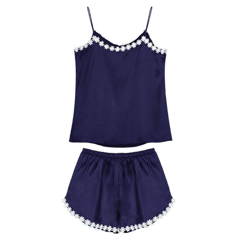 Đồ ngủ lụa phối ren quyến rũ cho nữ | BigBuy360 - bigbuy360.vn