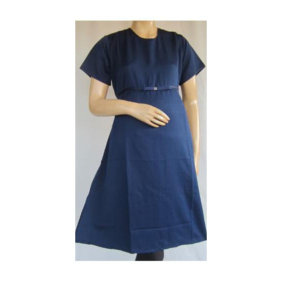 Đầm Dạ Hội Màu Trơn Thời Trang Cho Mẹ Bầu Dh039 - Blue Dongker Rnk0