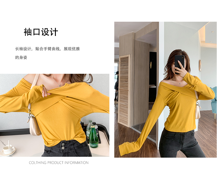 Áo Thun Tay Dài Thắt Nút Hai Cách Mặc Thời Trang Cho Nữ Size M-4xl