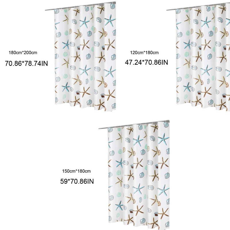 Rèm Cửa Peva Chống Thấm Nước Kèm Móc Treo Tiện Dụng