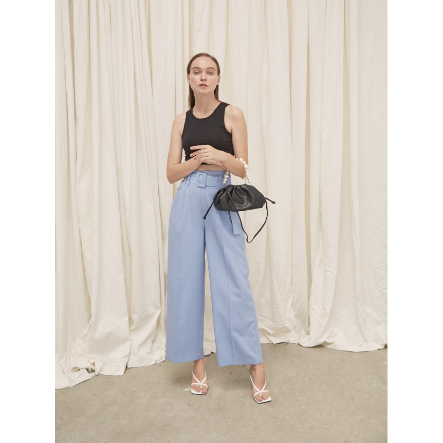 COCO SIN - Quần Tây Ống Rộng Xanh Tím Kèm Belt | BigBuy360 - bigbuy360.vn