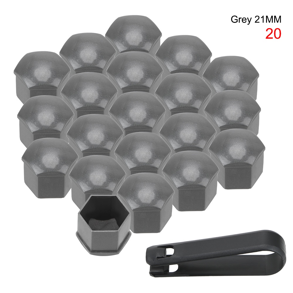 Set 20 Nắp Đậy Trục Bánh Xe Hơi 19 / 21mm Chống Bụi Tiện Dụng