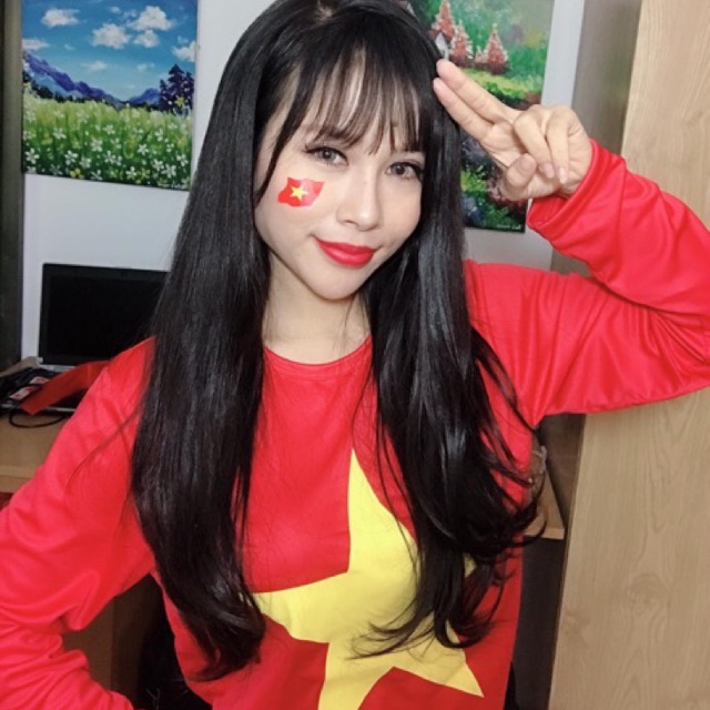 Áo cờ đỏ sao vàng - Áo cờ đỏ sao vàng dài tay
