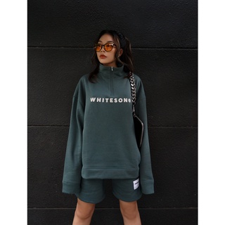 ÁO SWEATER HALFZIP LOGO