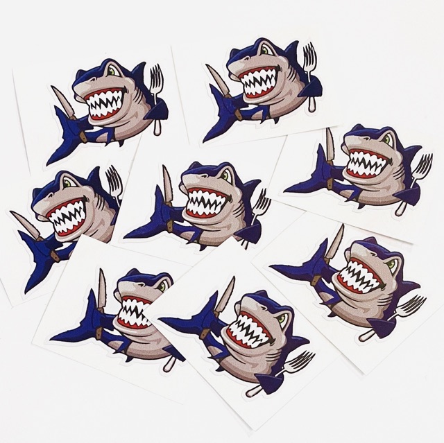 STICKER SHARK CÁ TÍNH DÁN TRANG TRÍ ĐIỆN THOẠI LAPTOP VALI MŨ BẢO HIỂM XE MÁY TỦ KỆ,...HAY BẤT KÌ NƠI NÀO BẠN MUỐN