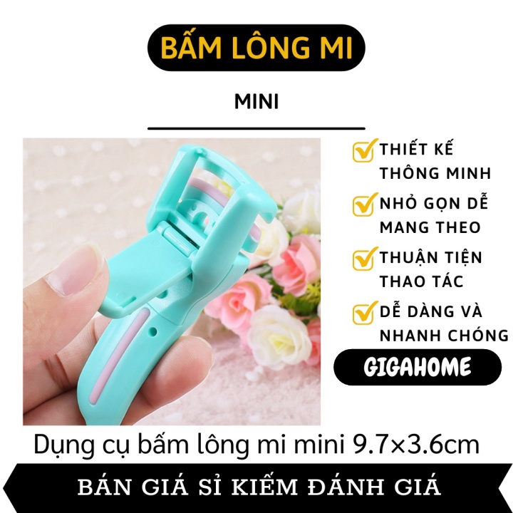 Kẹp Bấm Mi GIGAHOME Dụng Cụ Bấm Mi Nhựa Có Nẹp Silicon Giúp Cong Vút 9058