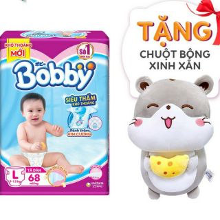 Tã dán bobby m76/l68/xl62/xxl56 mới bỉm