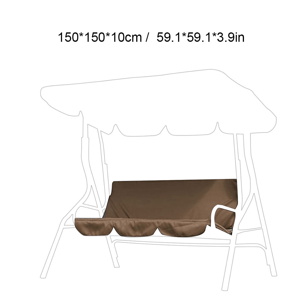 Allinit Waterproof Fabric Outdoor Courtyard Garden Swing Hammock Seat Cushion Pad 150x150x10cm