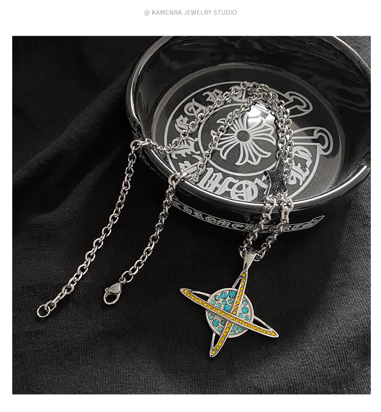 vòng cổ Mặt Hình Hành Tinh Đính Đá Thời Trang Cho Nữ