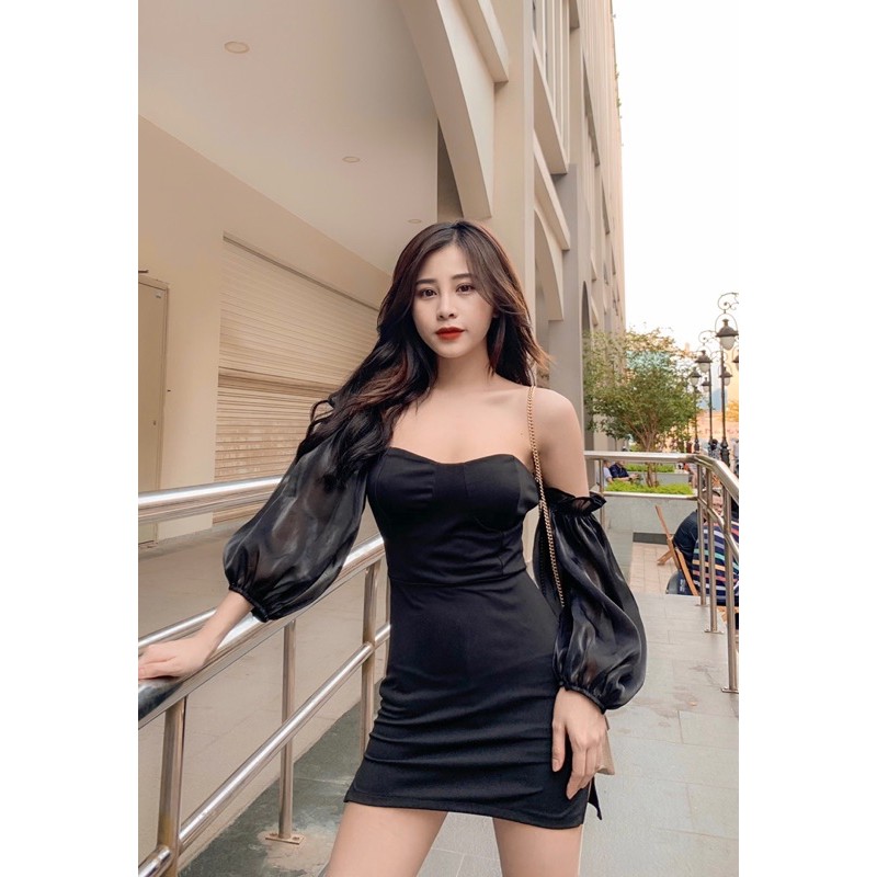 Váy mirin tay bóng