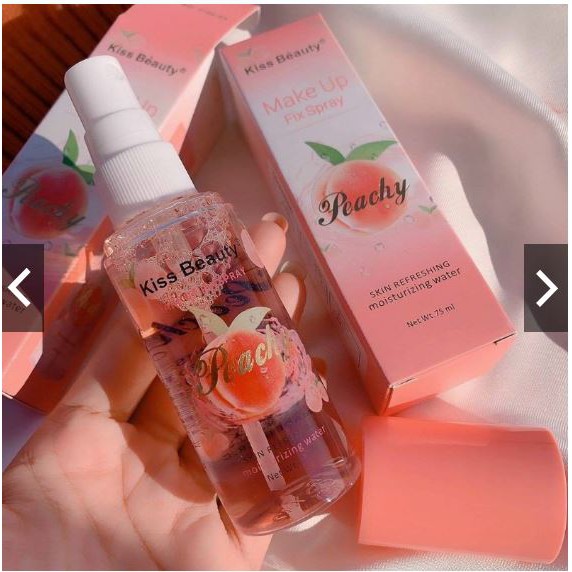 Xịt Giữ Lớp Nền Cố Định Lớp Trang Điểm Kiss Beauty ĐÀO 75ML | BigBuy360 - bigbuy360.vn