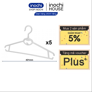 [Sét 5c] Móc áo treo quần áo VEST-xoay vuông Hara 175 inochi giúp quần áo gọn gàng ngăn nắp MA175