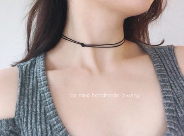 Chocker tim dây mảnh xinh xắn