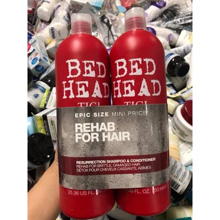 Cặp dầu gội xả tigi đỏ 750ml Bill ảnh sau