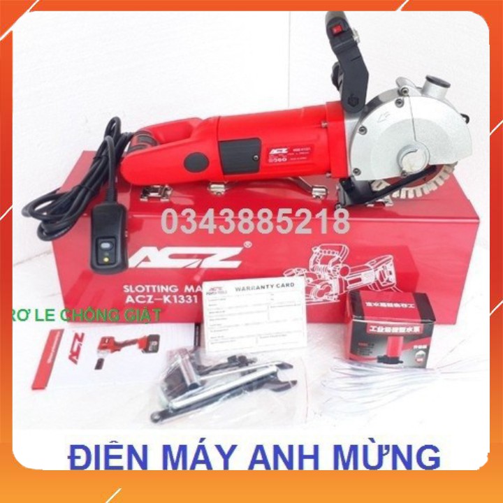 Máy cắt rãnh tường 5 lưỡi ACZ chính hãng K1331 có rơ le chống giật