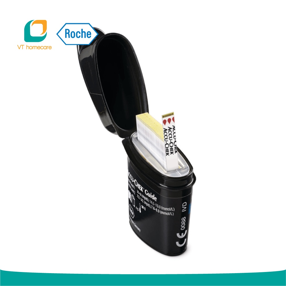 Que thử đường huyết dùng cho máy Accu-Check Guide - Hộp 25 que