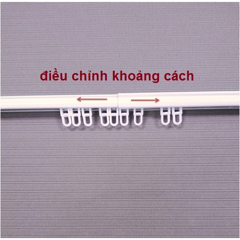 Thanh treo rèm cửa ray trượt 1.5 ~ 3 m