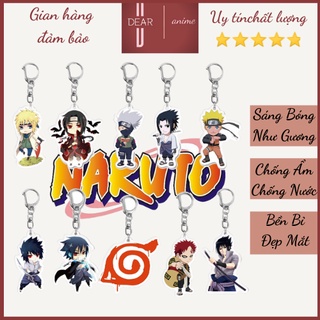 Móc khóa Naruto dễ thương bằng acrylic trong suốt