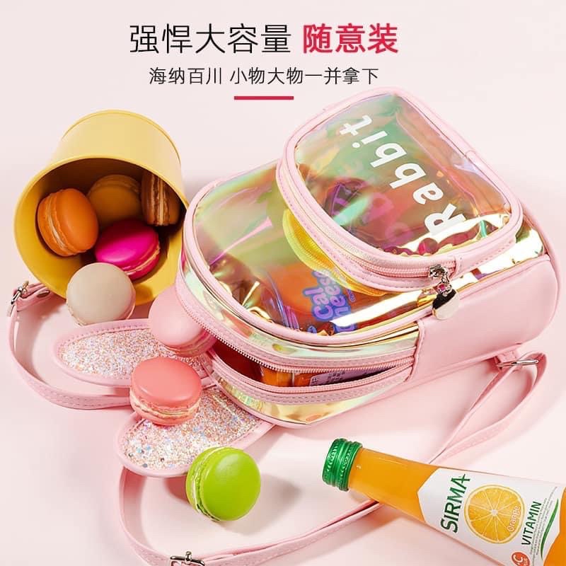 BALO DA HỒNG THỎ CON CHO BÉ - CÓ SẴN