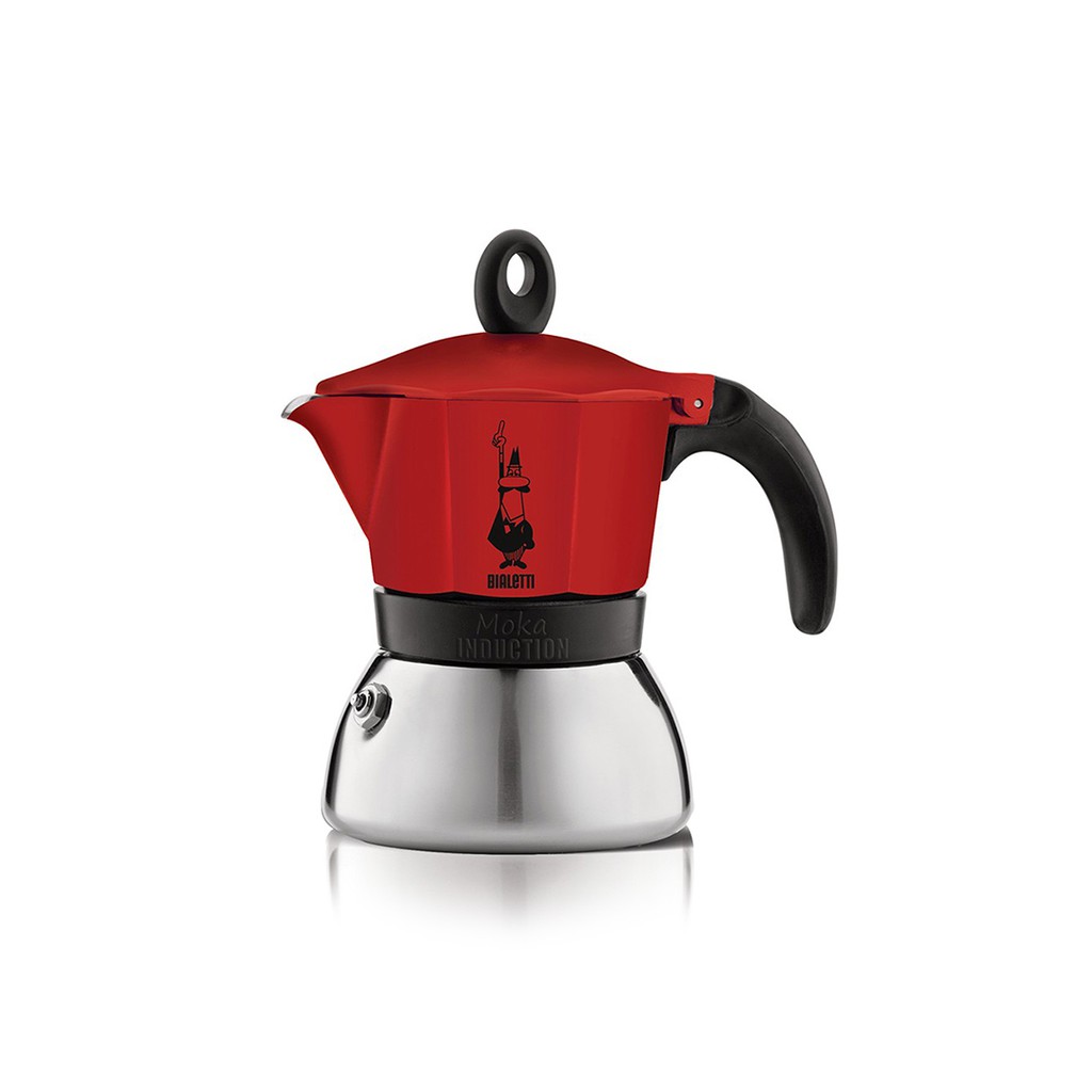 Bình pha cà phê Bialetti Moka màu đỏ 3 cup - 990004922