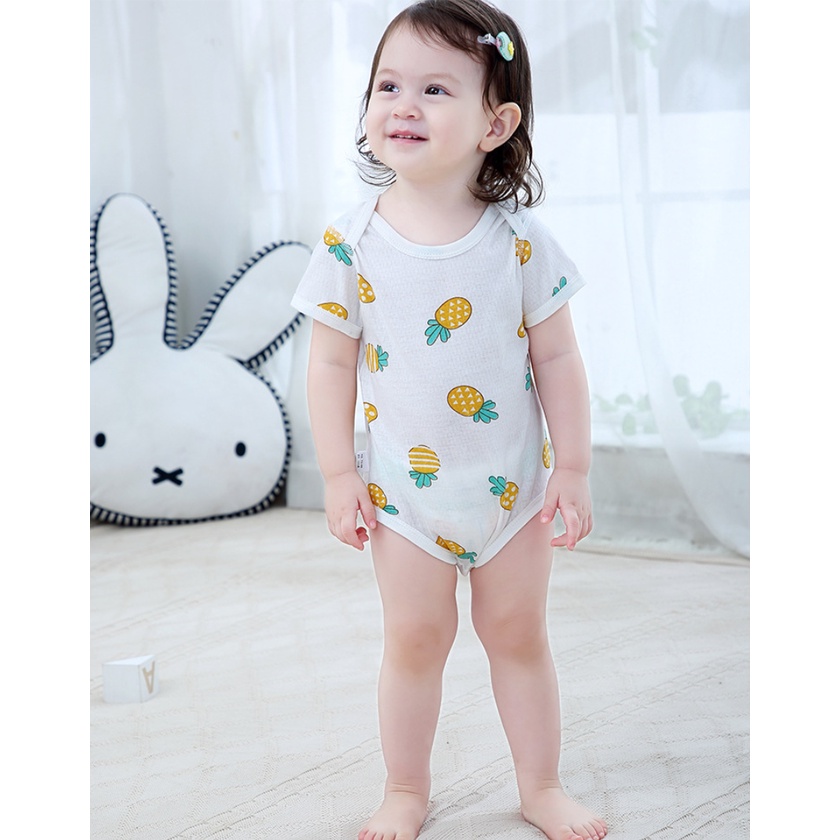 Bộ quần áo cotton mặc nhà cao cấp cho bé - Mẫu bodysuit - Size từ 2 đến 12kg
