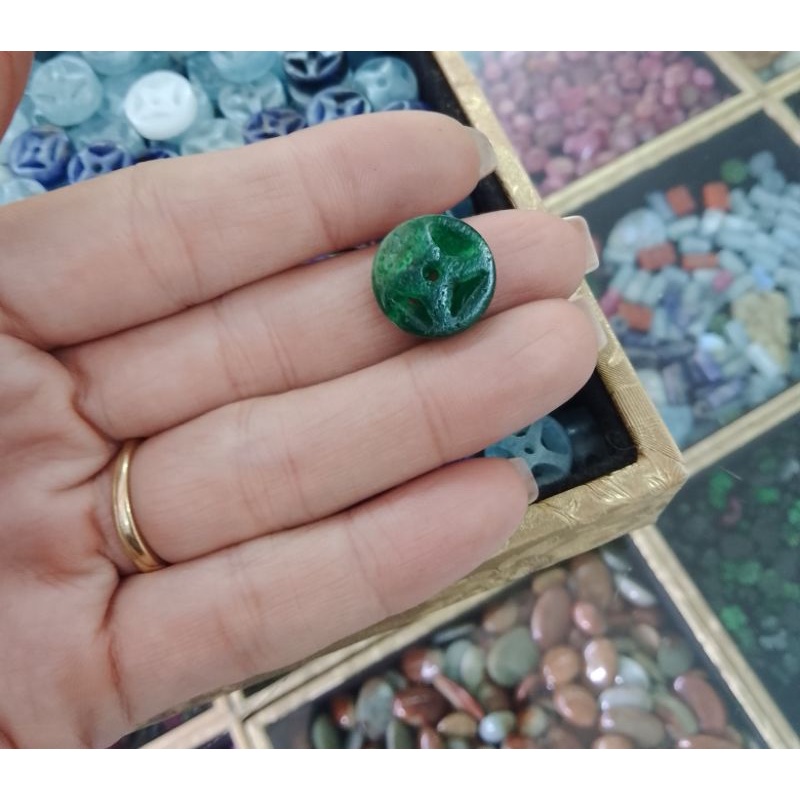 Đồng điếu đá thanh tẩy năng lượng kích hoạt tài lộc có nhiều màu lựa chọn