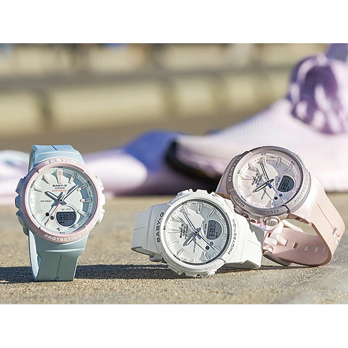 Đồng Hồ Casio Nữ Dây Cao Su BABY-G BGS-100SC Chính Hãng