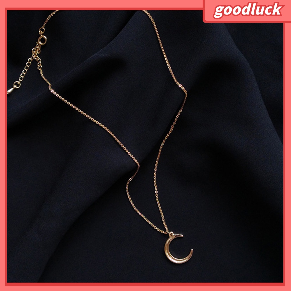 Dây Chuyền Nữ Chất Liệu Hợp Kim Hình Mặt Trăng Đơn Giản