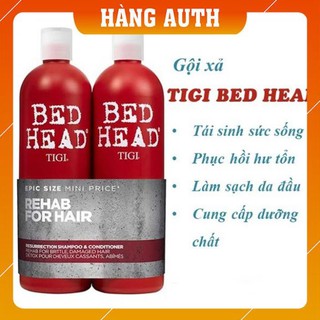 [Free Ship] [Chính hãng] DẦU GỘI ĐẦU / TIGI /  CẶP DẦU GỘI XẢ TIGI ĐỎ MỸ