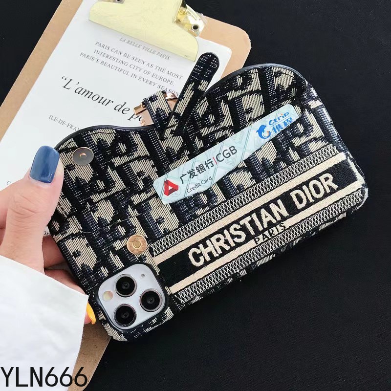 Ốp Điện Thoại Dạng Ví Chống Sốc Có Ngăn Đựng Thẻ Và Dây Đeo Cho iPhone 14 13 12 11 pro max xs max xr x 7 8 plus