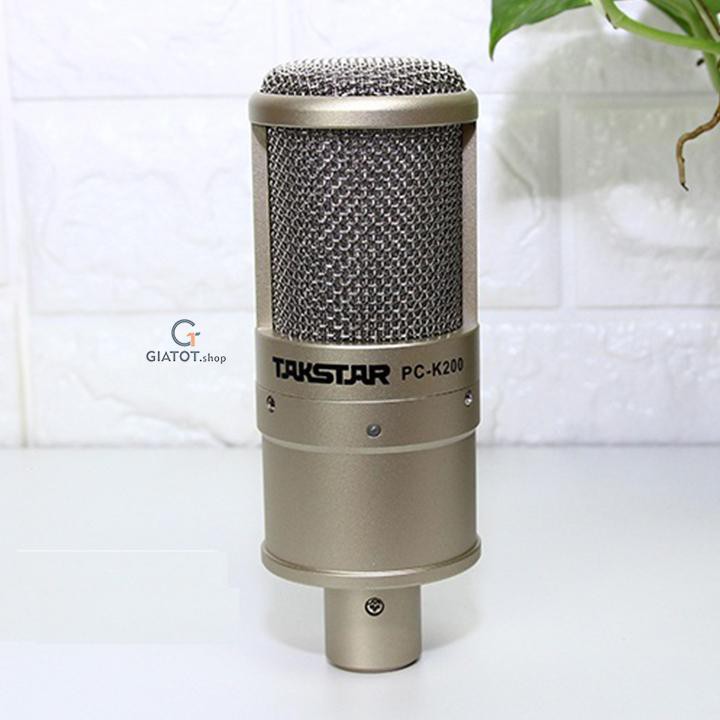 Micro livestream Takstar PC K200 dùng thu âm và hát karaoke online