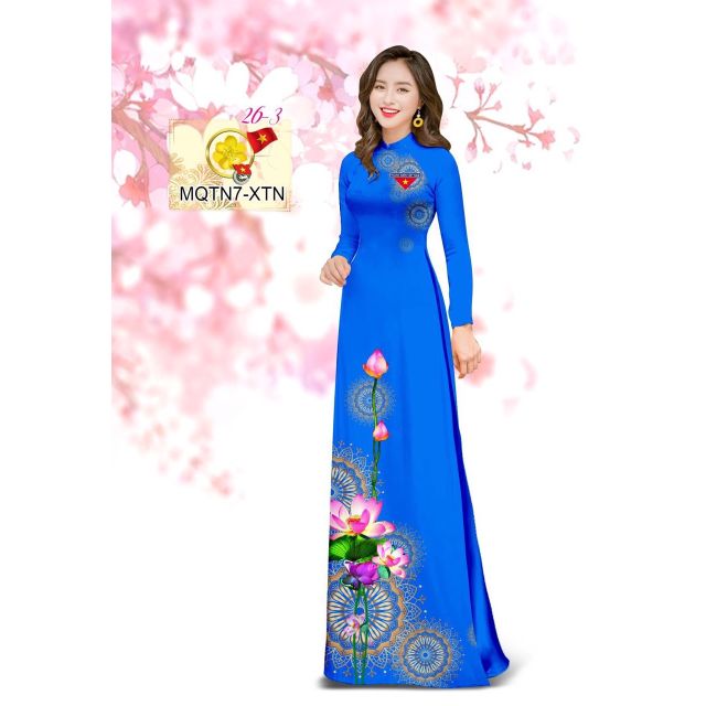 Vải áo dài in 3D đoàn (tằm ý)