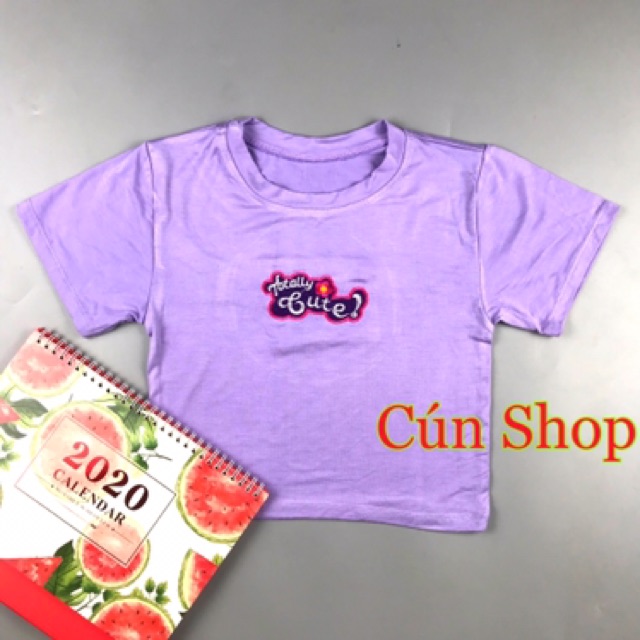 Áo croptop thêu chữ 3 màu hot hit trên mạng RICH STORE CRT07 | BigBuy360 - bigbuy360.vn