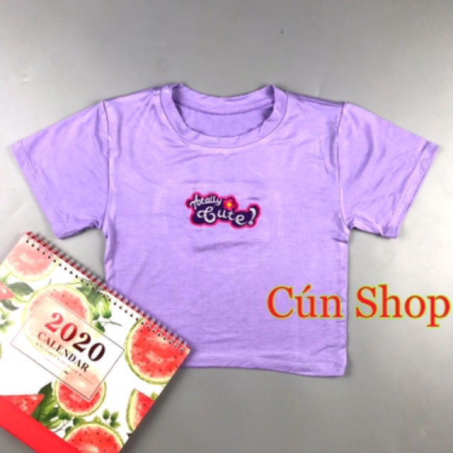 Áo croptop thêu chữ 3 màu hot hit trên mạng RICH STORE CRT07 !