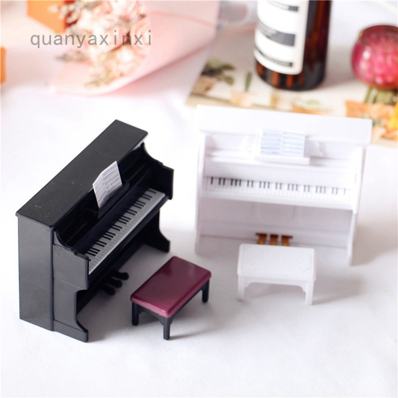 Đàn Piano Mini Bằng Gỗ Cho Nhà Búp Bê