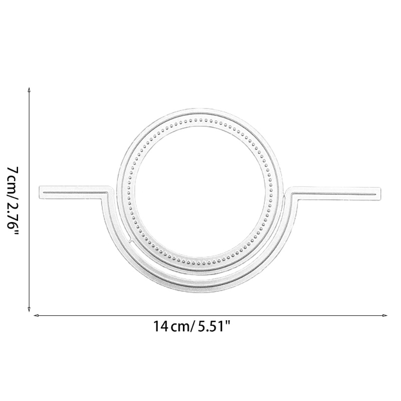 Khuôn Cắt Giấy Làm Từ Kim Loại Hình Trái Tim Trang Trí Scrapbook