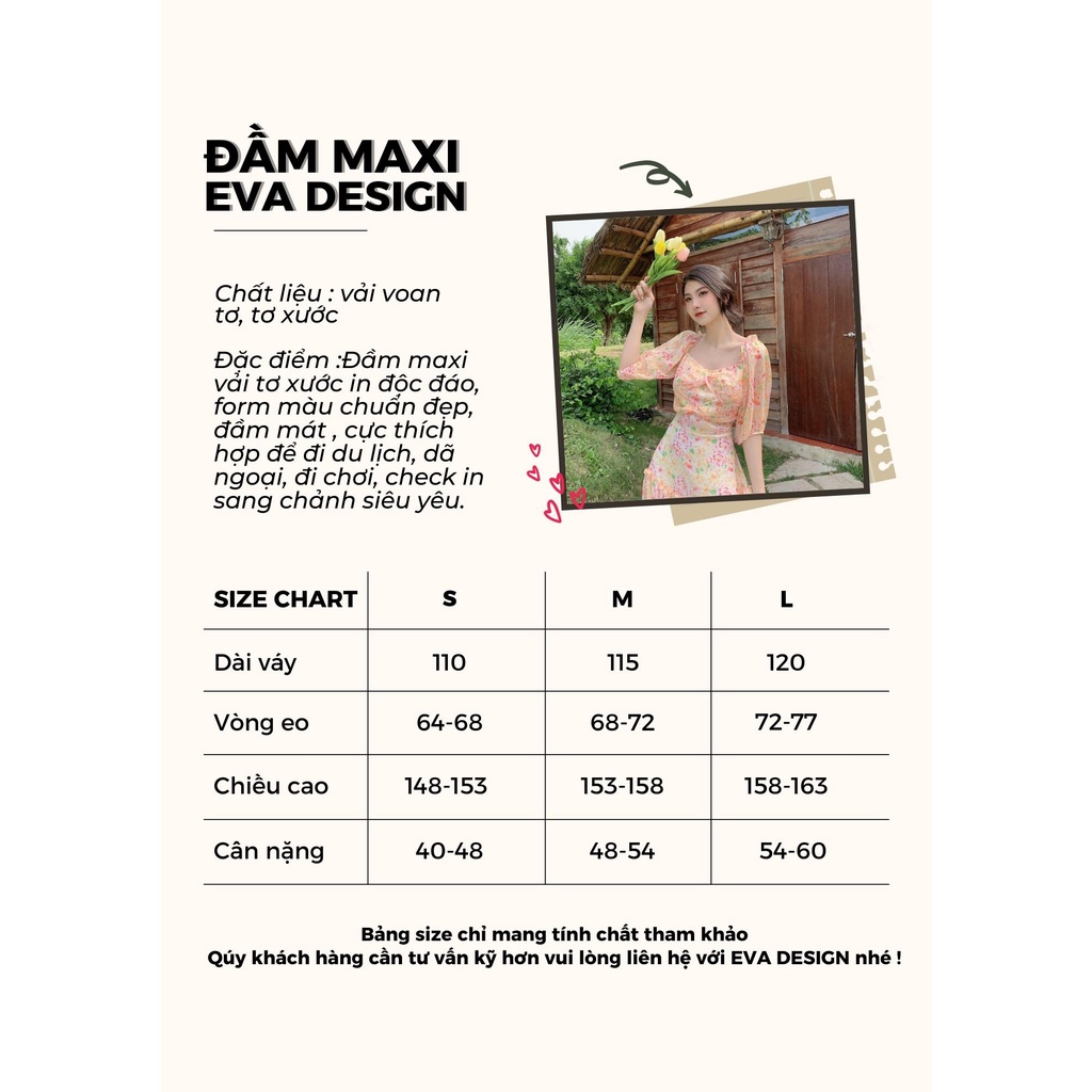 Đầm maxi dài vai bèo cổ trễ váy nữ vải tơ hoạ tiết hoa in thiết kế mặc đi chơi du lịch biển nghỉ mát resort dự tiệc