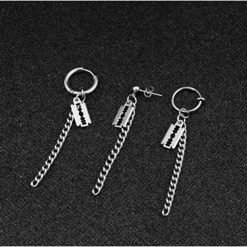 Khuyên tai hình lưỡi lam cá tính