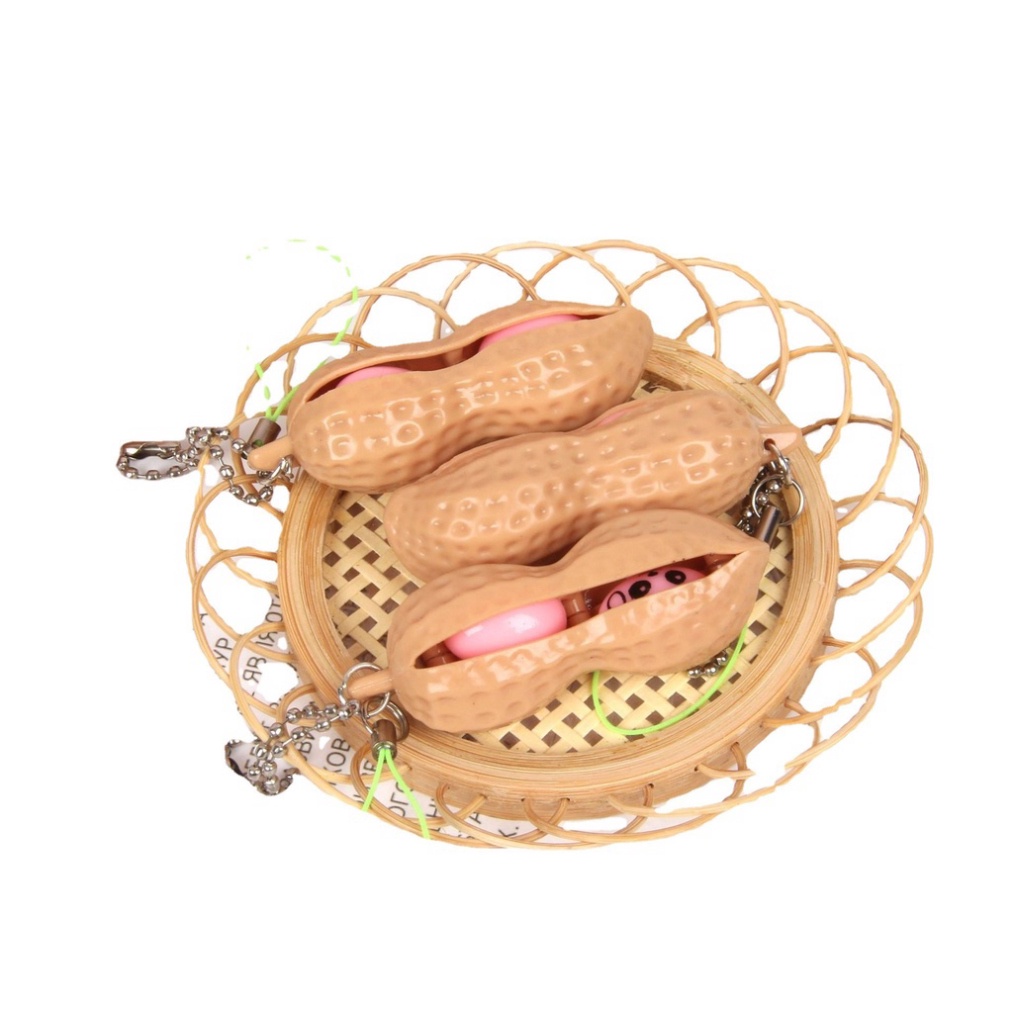 Móc khóa hạt lạc Bóp Edamame, ép ép, Giải Nén Và Thông Hơi Edamame, Giải Nén Sáng Tạo Và Giảm Buồn Chán, Móc Chìa Khóa H