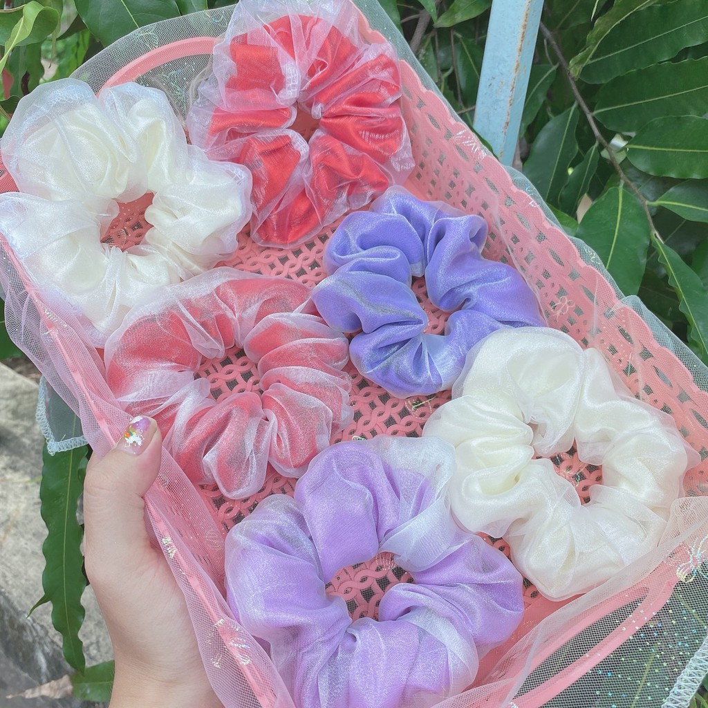 [QUÀ TẶNG] Dây Buộc Tóc SCRUNCHIES Đa Dạng Nhiều Lựa Chọn Chất Liệu Mềm Mịn Mẫu Ngẫu Nhiên [Nhà Của Méo Store]