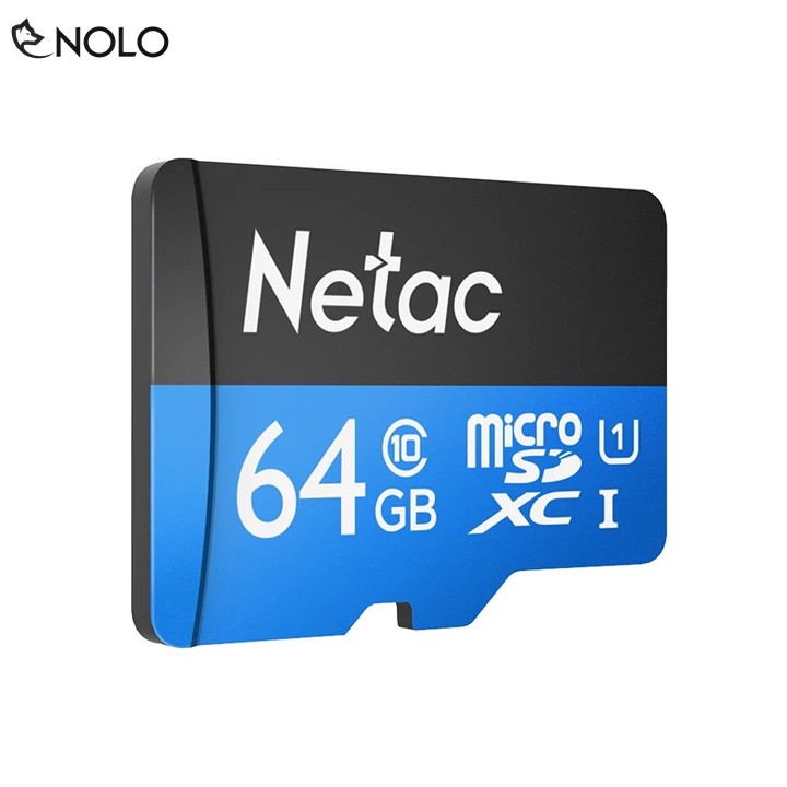 Thẻ Nhớ Nhỏ MicroSD Netac Dung Lượng 64Gb P500 Chuẩn Class 10 UHS U1 Tốc Độ Truy Xuất Lên Đến 90Mbs