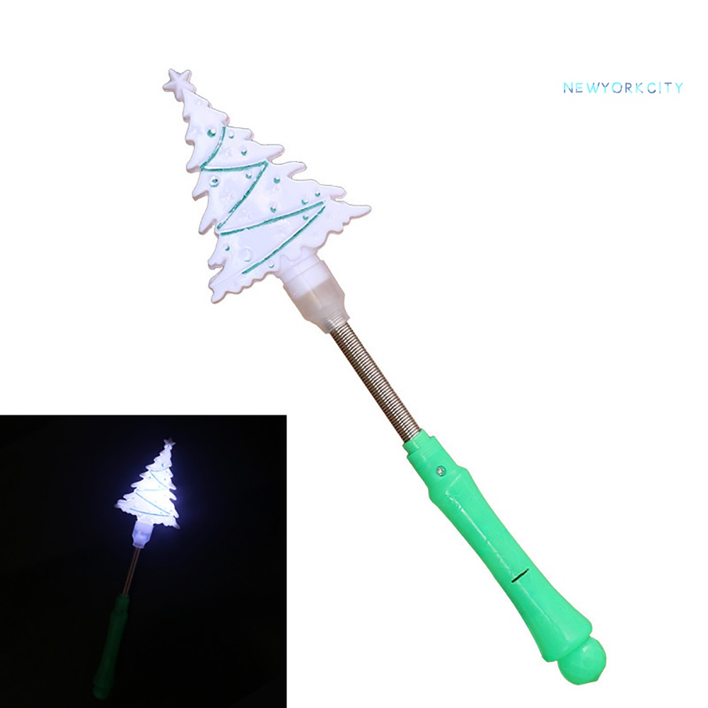 Gậy Lò Xo Gắn Đèn LED Phát Sáng Phong Cách Giáng Sinh