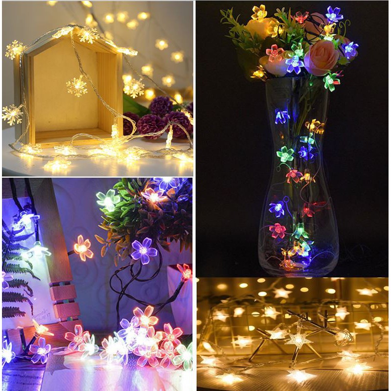 Dây đèn LED nhấp nháy trang trí Noel, Tết