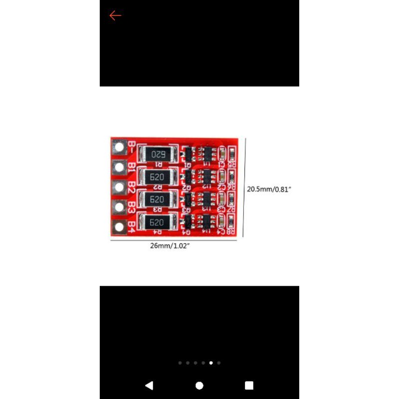 Mạch cân bằng hệ 4s 14.6v cho pin 32650.26650.26700