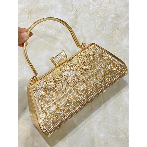 TÚI XÁCH DỰ TIỆC HOA VĂN SANG CHẢNH