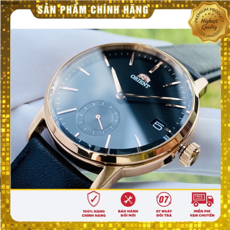 ĐỒNG HỒ NAM CHÍNH HÃNG Orient Quartz: RA-SP0003B10B - Với thiết kế mặt số cực ngầu, dây đen song hành trên vỏ mạ rose